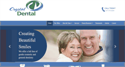 Desktop Screenshot of crystaldental.org